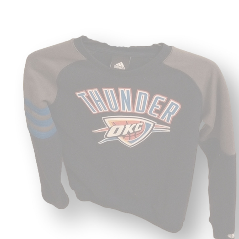 Adidas‎ boys pullover Oklahoma city thunder sweater, size m(10/12), dark blue